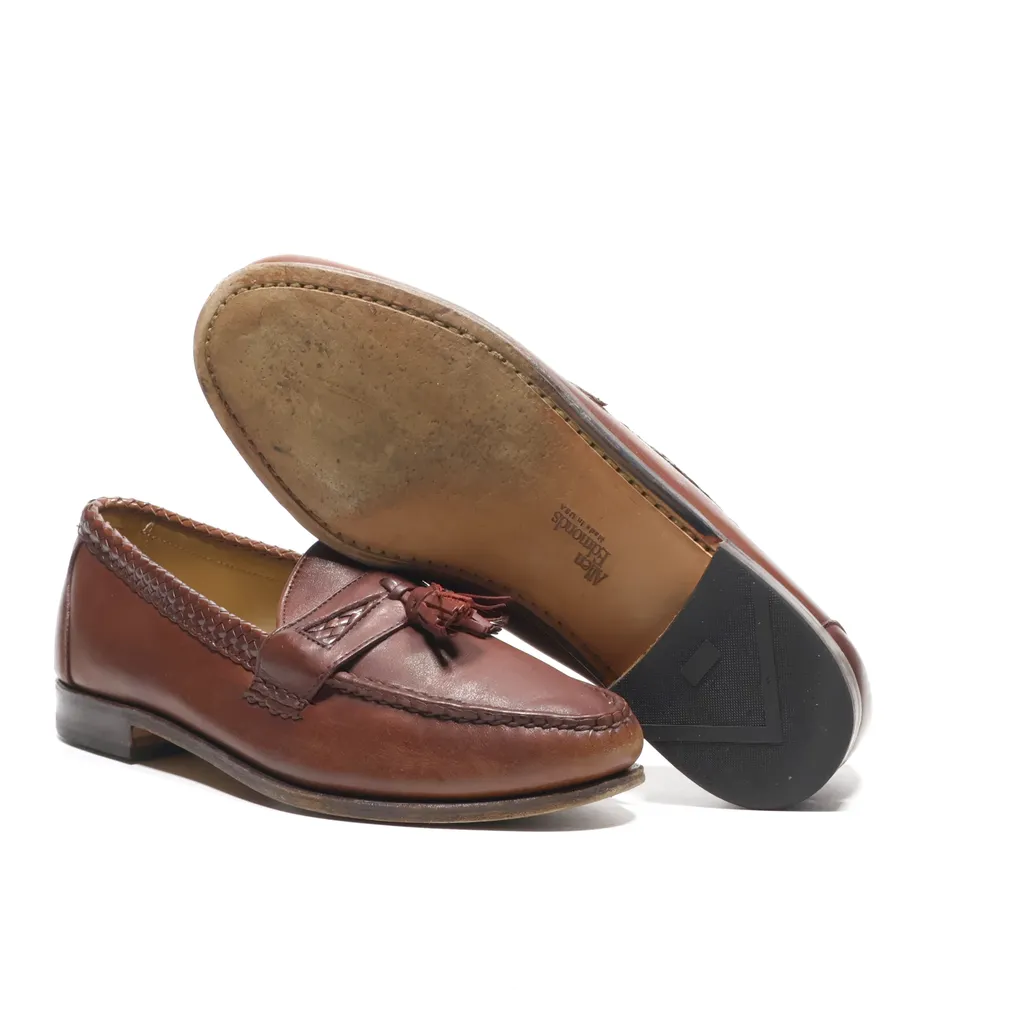 Allen Edmonds Maxfield Tassel Loafers Leather Brown Color For Men