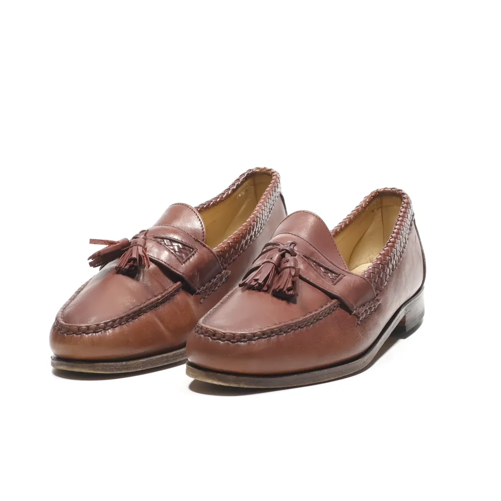 Allen Edmonds Maxfield Tassel Loafers Leather Brown Color For Men