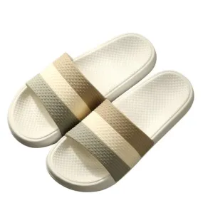 Dual Tone Striped Slippers – Comfort for Everyday Wear