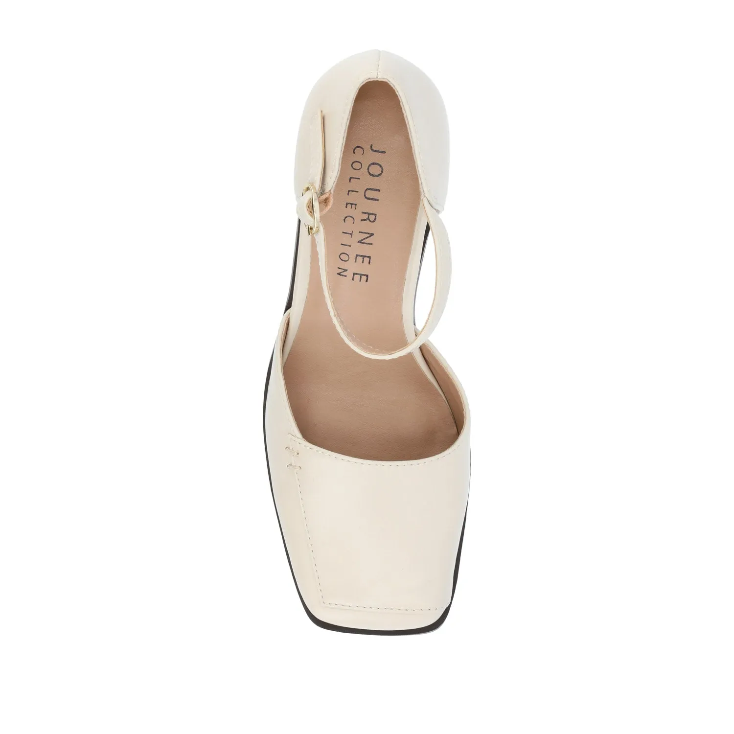 EVANGELINE BLOCK D'ORSAY HEELS IN PATENT