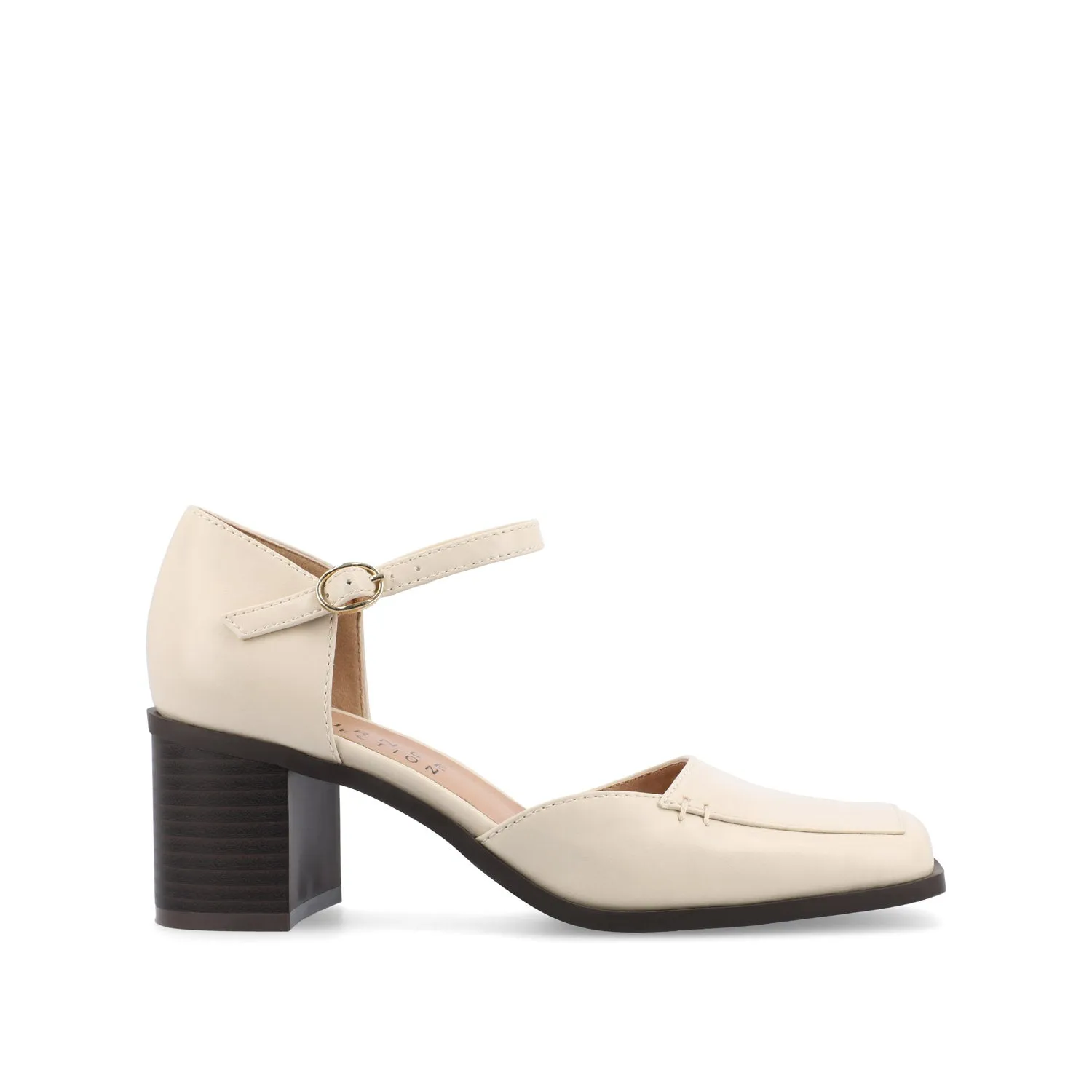 EVANGELINE BLOCK D'ORSAY HEELS IN PATENT