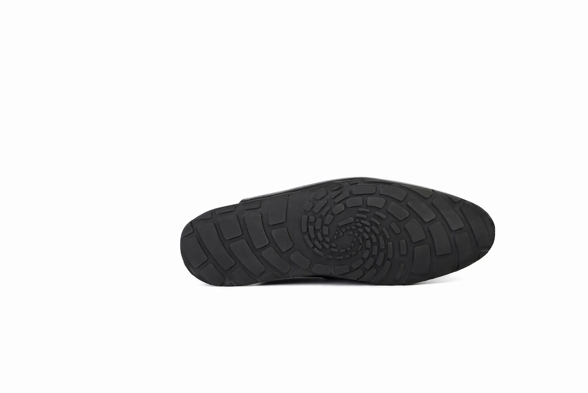 FOOT FEDERATION HORSEBIT MOC-TOE MEN'S LEATHER SLIPPER BLACK