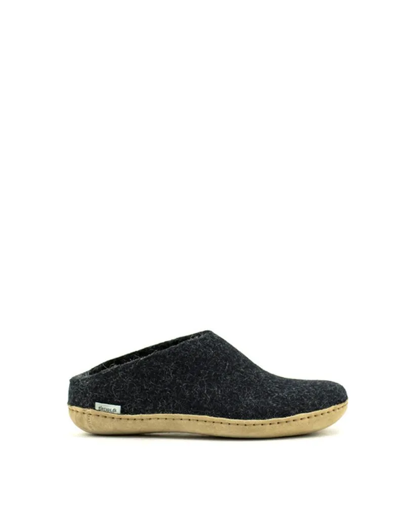 Glerups — Slip-on Suede Sole - Charcoal