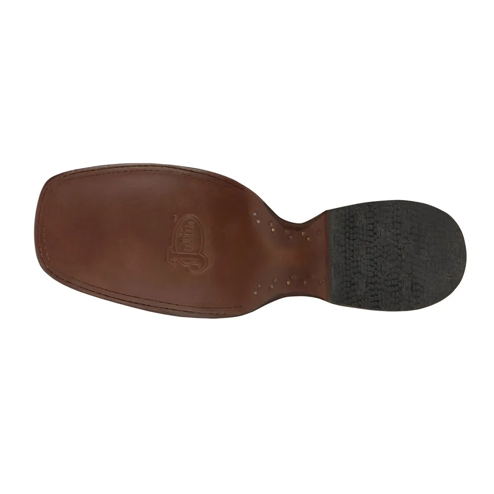 King Full Quill Ostrich Wide Square Toe Cowboy Boots