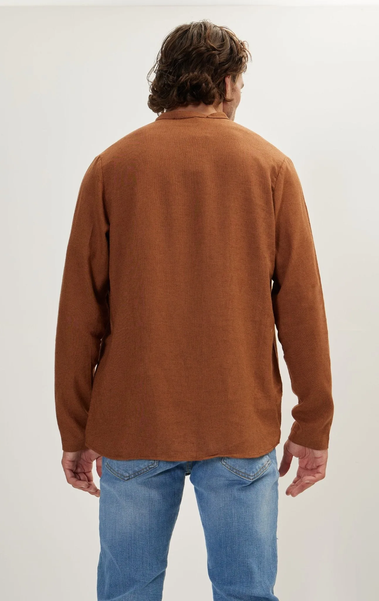 Linen Shirt - Brown
