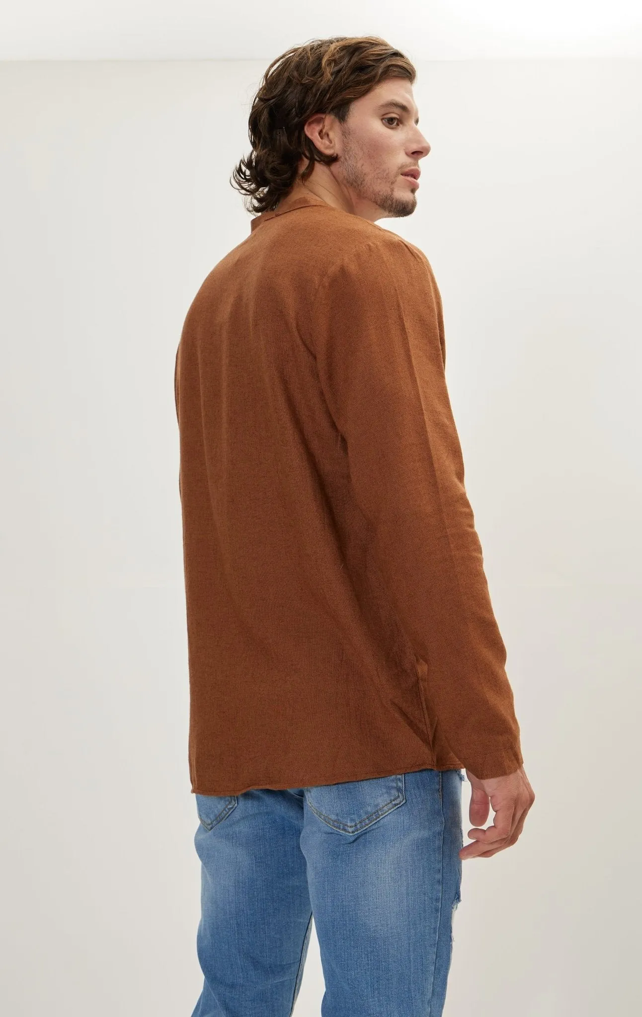 Linen Shirt - Brown