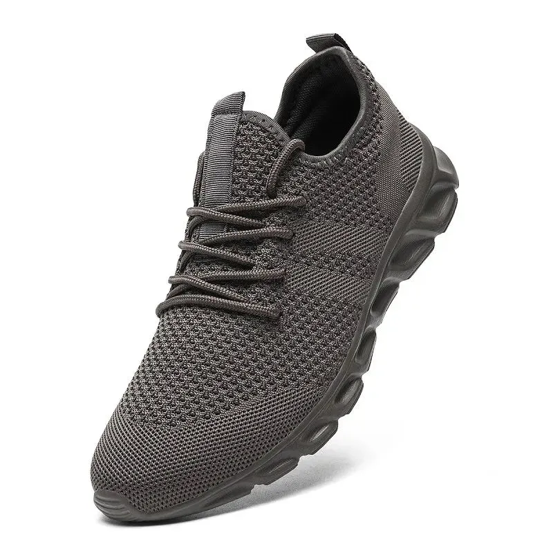 Men Black Breathable Running Shoes