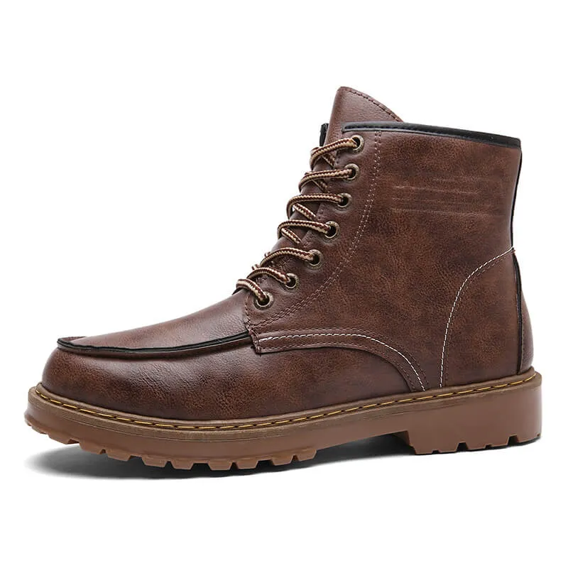Men's Martin Boots Retro Casual Ankle Boots Tooling Shoes Boots Rubber Sole