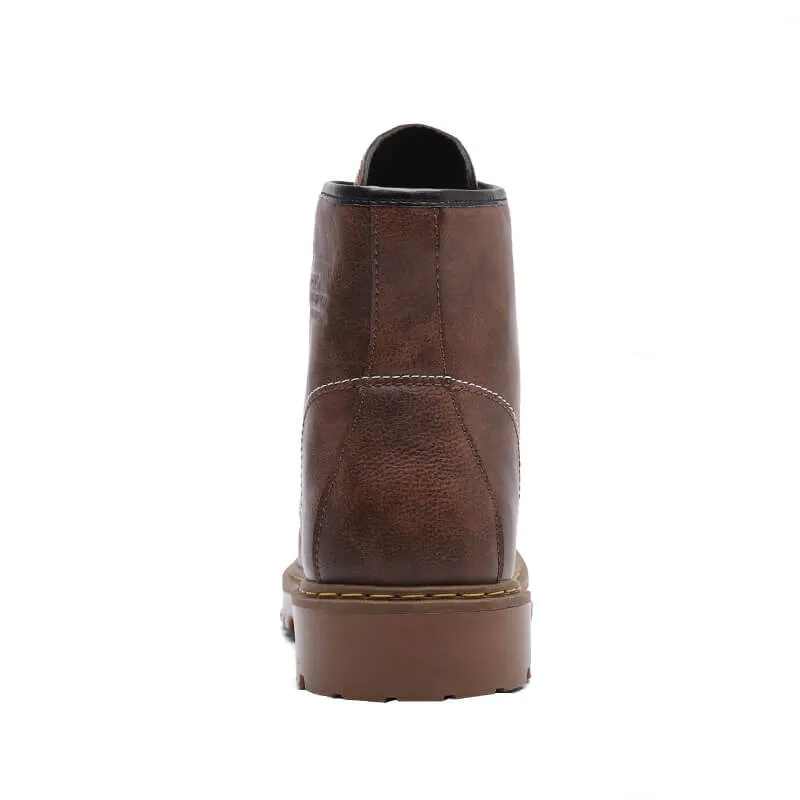 Men's Martin Boots Retro Casual Ankle Boots Tooling Shoes Boots Rubber Sole