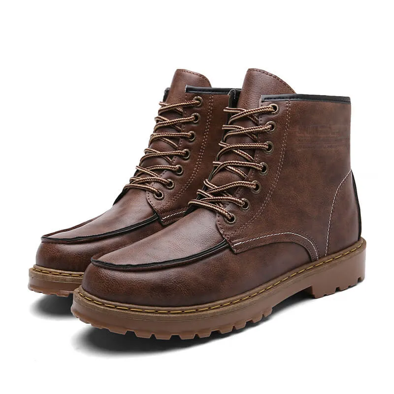 Men's Martin Boots Retro Casual Ankle Boots Tooling Shoes Boots Rubber Sole