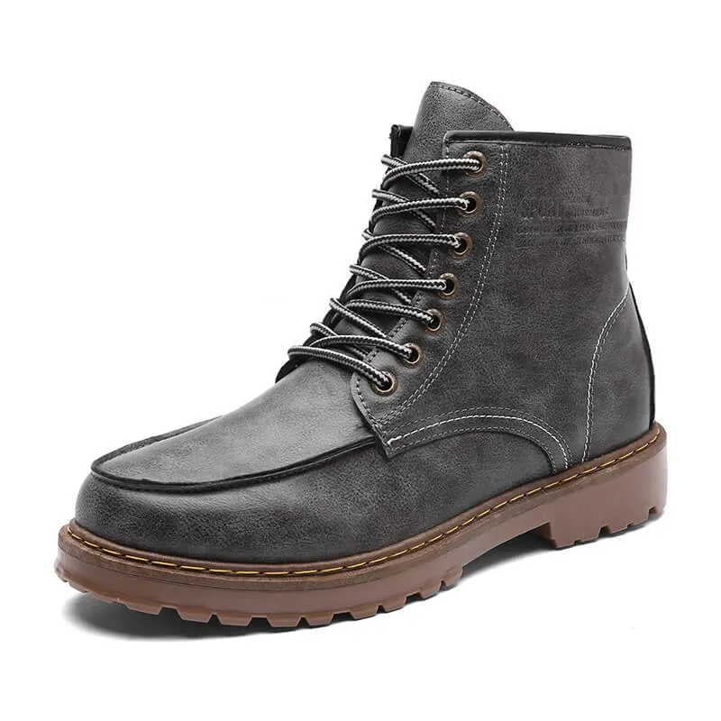 Men's Martin Boots Retro Casual Ankle Boots Tooling Shoes Boots Rubber Sole