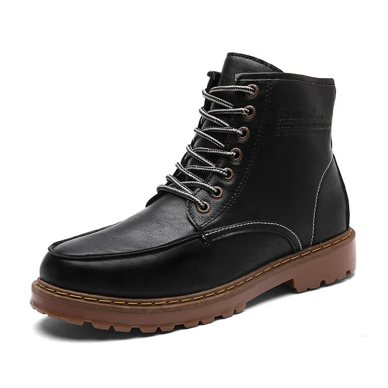 Men's Martin Boots Retro Casual Ankle Boots Tooling Shoes Boots Rubber Sole