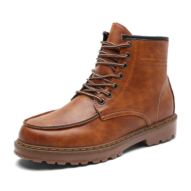 Men's Martin Boots Retro Casual Ankle Boots Tooling Shoes Boots Rubber Sole