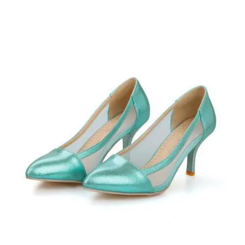 Stylish Summer Ponted Close Toe Pumps